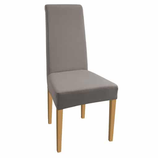 revêtement de Chaise Housses de chaises SCHEFFLER-Home Natalie 2 Set Marron-Brun Coton élastiques Couverture Stretch 