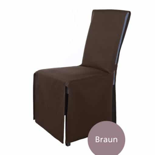 Housses de chaises de Banquet SCHEFFLER-Home Ben 2 Set revêtement avec Renforts de Pied Noir élastiques Couverture 
